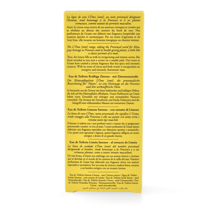 Durance L&ograve;me Citron Cors&eacute; Eau de Toilette Kr&auml;ftige Zitrone 100 ml