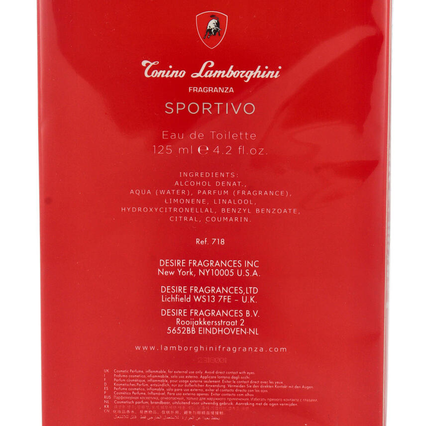 Tonino Lamborghini Sportivo Eau de Toilette Spray 125 ml
