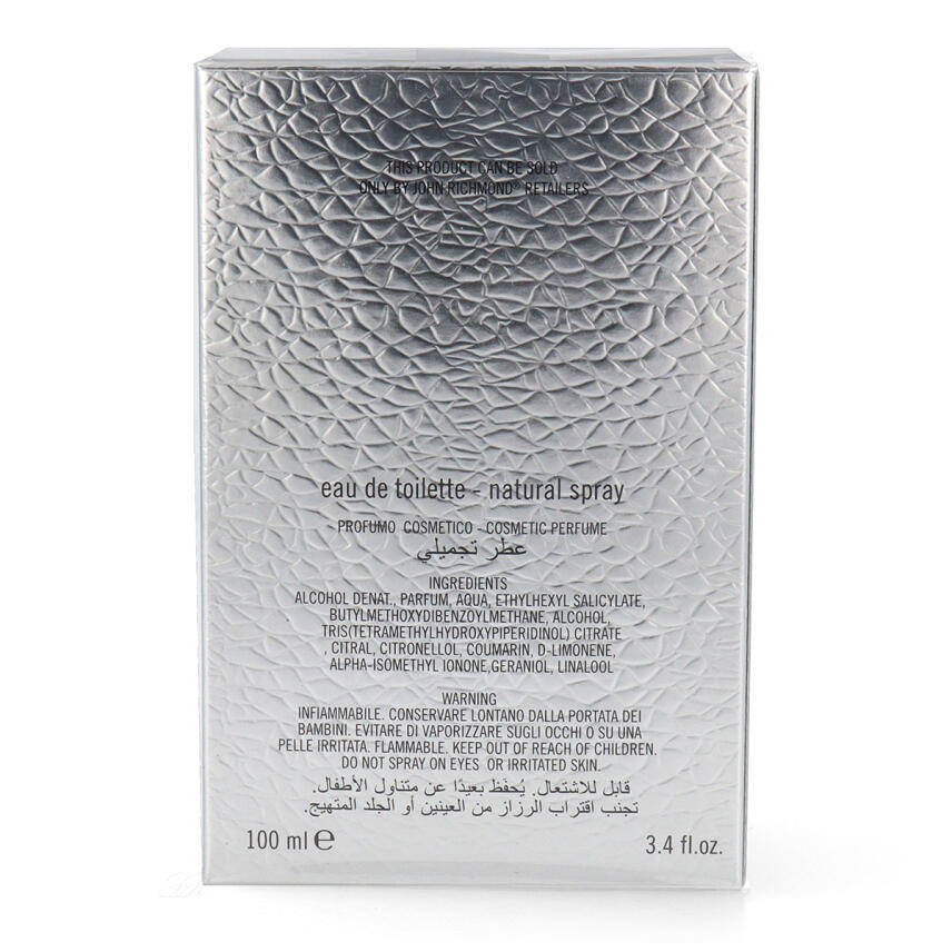 John Richmond Black Metal Man Eau de Toilette 100 ml vapo