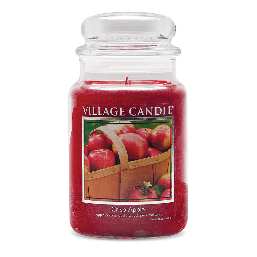Village Candle Crisp Apple Duftkerze Gro&szlig;es Glas 626 g