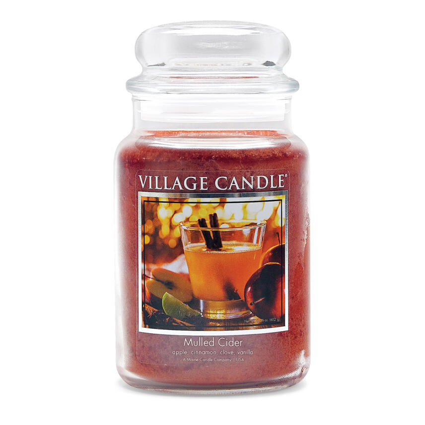 Village Candle Mulled Cider Duftkerze Gro&szlig;es Glas 626 g