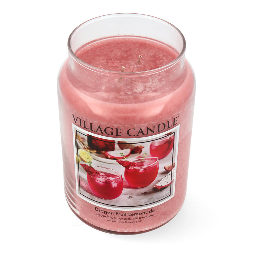 Village Candle Dragon Fruit Lemonade Duftkerze Gro&szlig;es Glas 626 g
