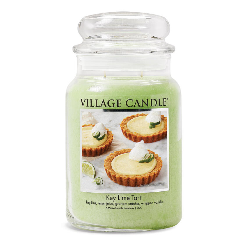 Village Candle Key Lime Tart Duftkerze Gro&szlig;es Glas 626 g