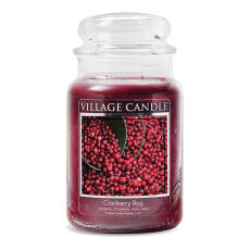 Village Candle Cranberry Bog Duftkerze Gro&szlig;es Glas...