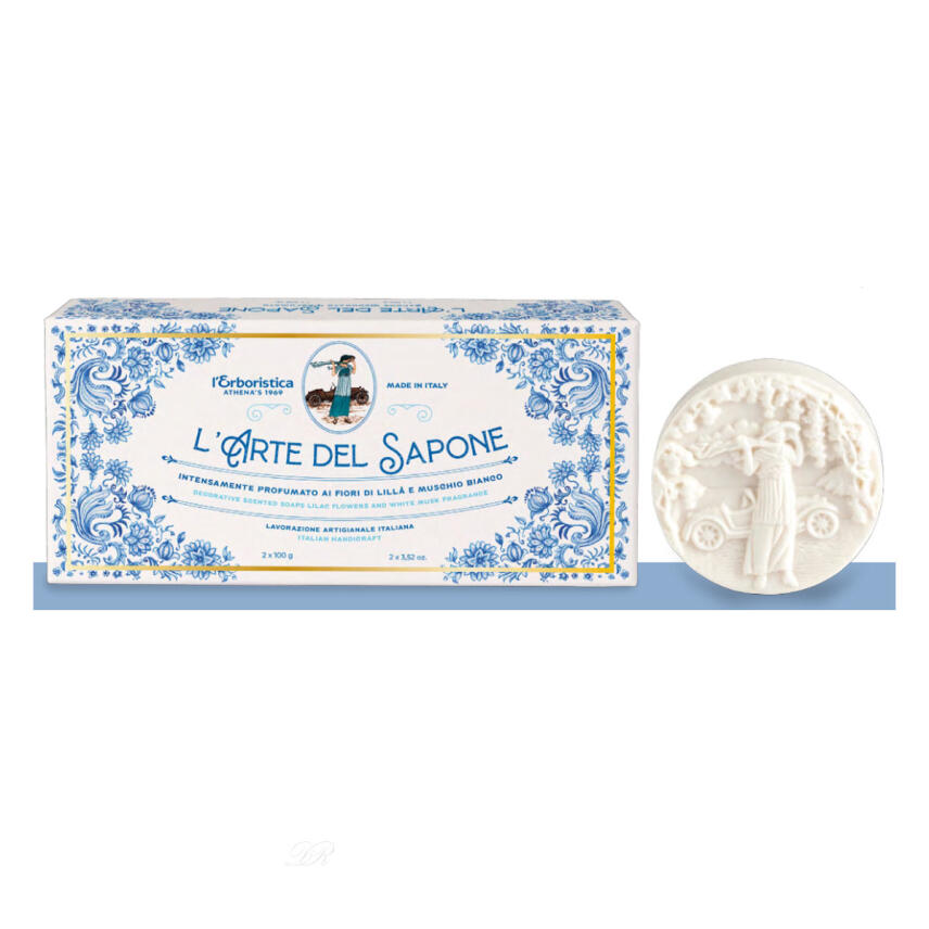 LErboristica di Athenas Fiori di Lilla e Muschio Bianco Seife 2 x 100 g