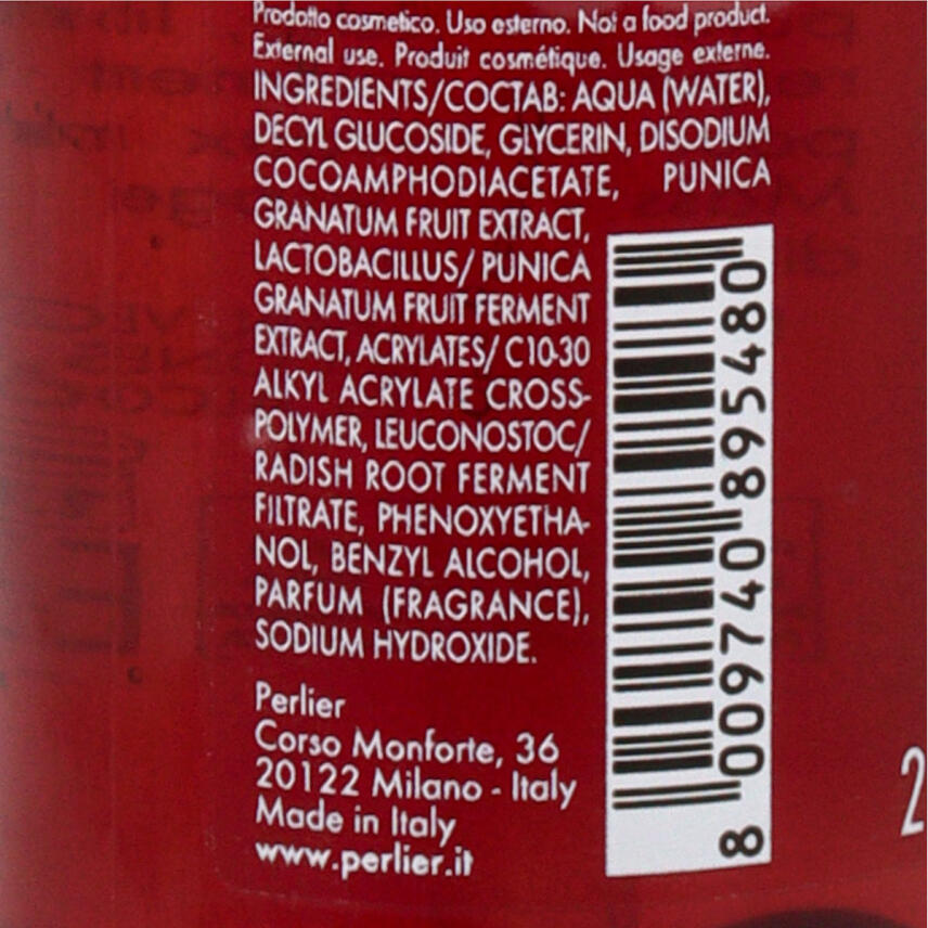 Perlier Melograno Granatapfel Mizellenwasser Gel 200 ml