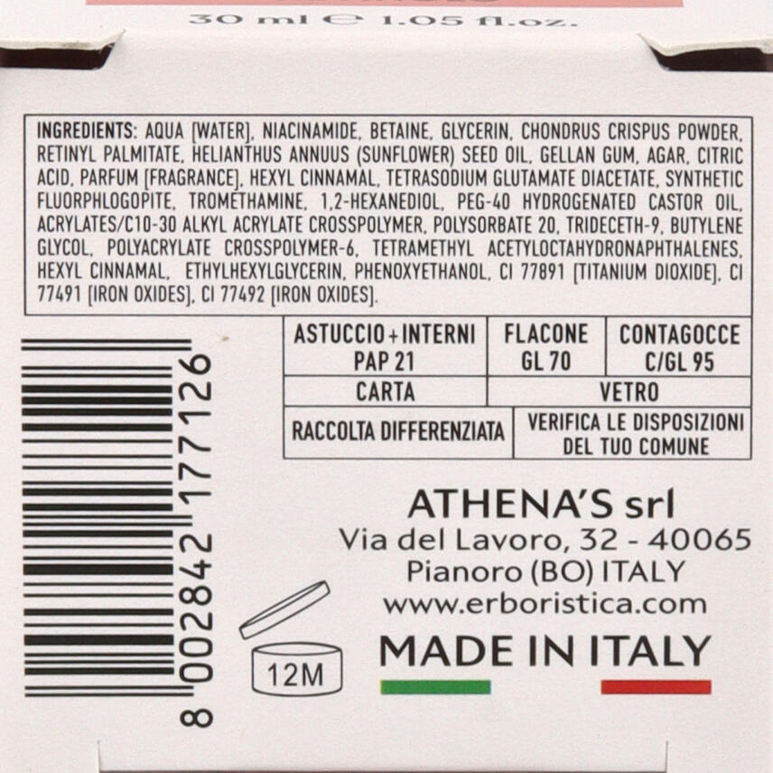 LErboristica di Athenas Perli&aacute;nce Rassodante Straffendes Gesichtsserum 30 ml