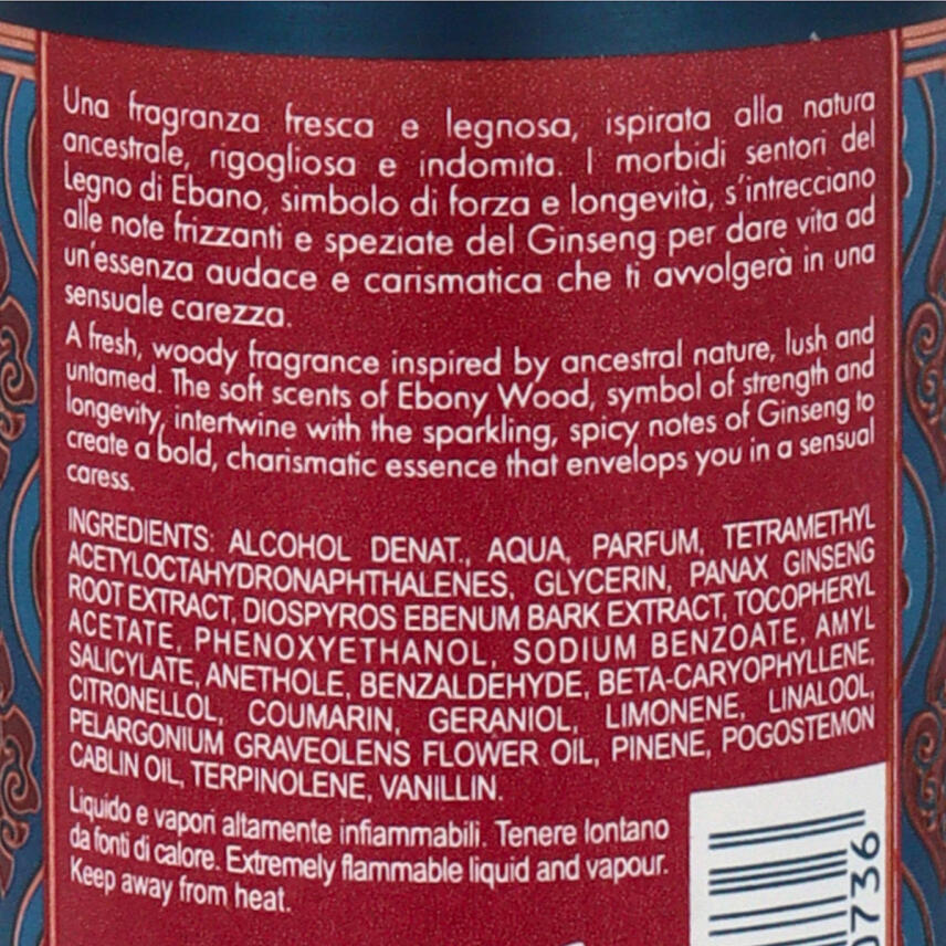 Tesori dOriente For Men Legno di Ebano e Ginseng Parfum 100 ml vapo