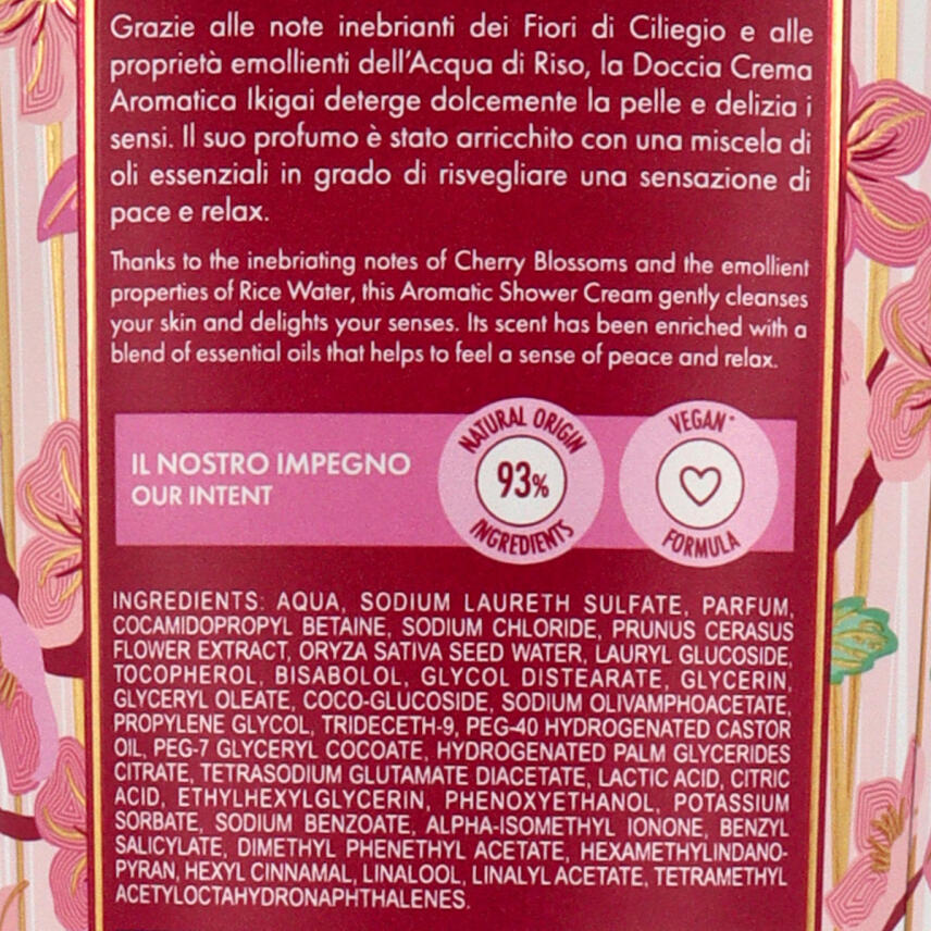 Tesori dOriente Ikigai Kirschbl&uuml;te &amp; Reiswasser Duschcreme 250 ml