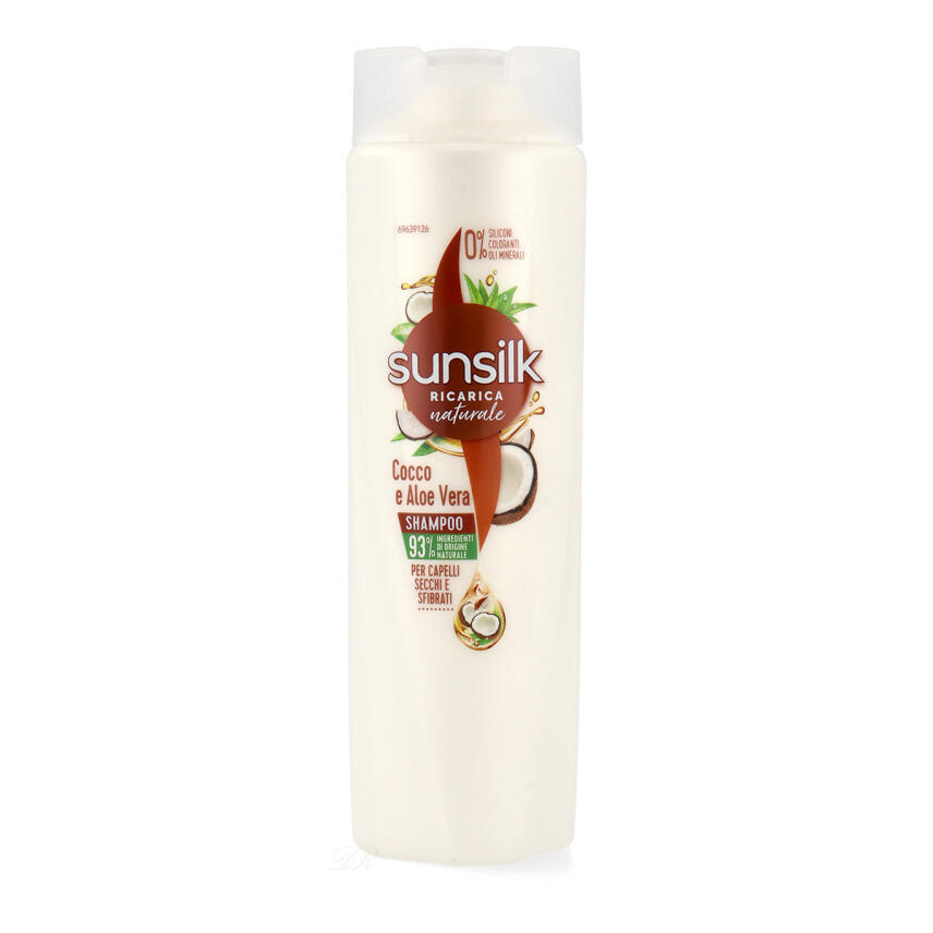 Sunsilk Shampoo Ricarica Naturale Kokos &amp; Aloe Vera f&uuml;r trockenes Haar 250 ml