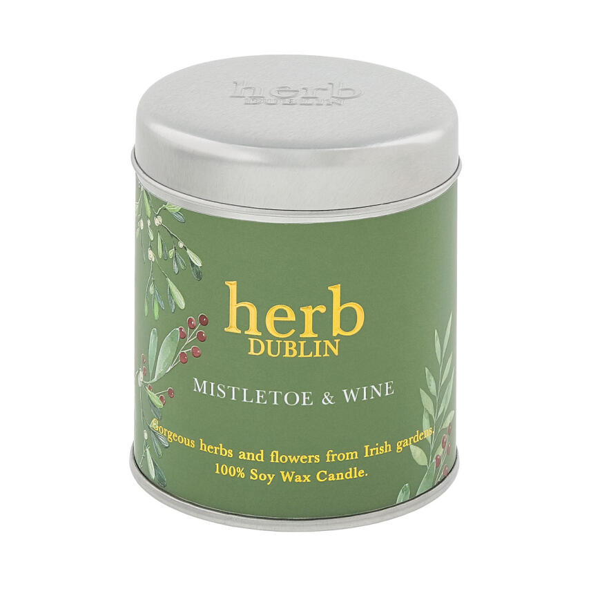Herb Dublin Mistletoe &amp; Wine Tin Duftkerze 180 g