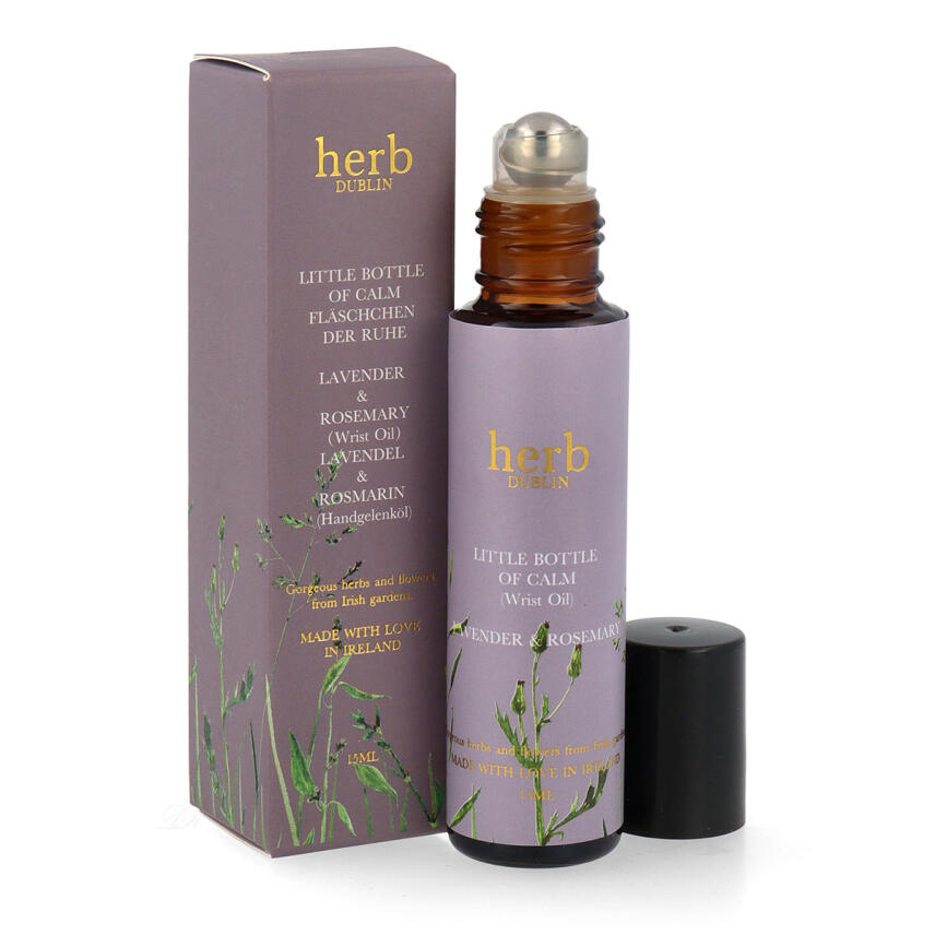 Herb Dublin Lavendel &amp; Rosmarin Fl&auml;schchen der Ruhe Handgelenk&ouml;l 15 ml