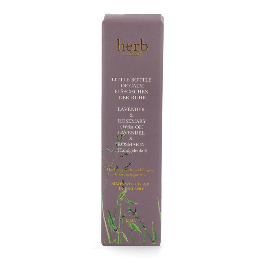 Herb Dublin Lavendel &amp; Rosmarin Fl&auml;schchen der Ruhe Handgelenk&ouml;l 15 ml