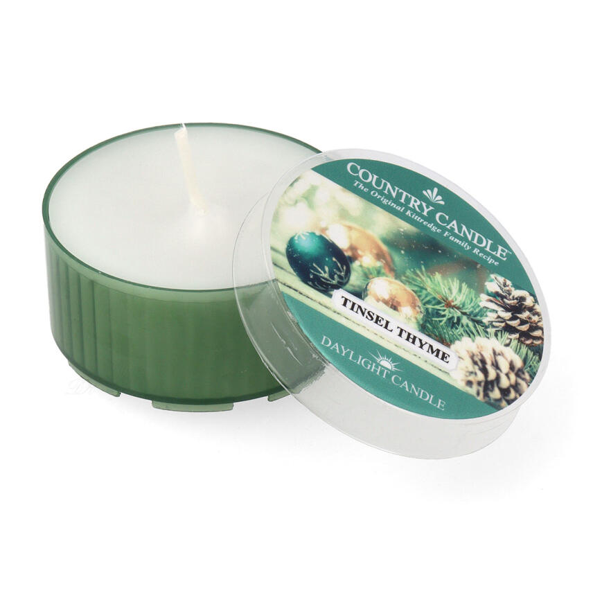 Country Candle Daylight Tinsel &amp; Thyme Duftkerze 42 g
