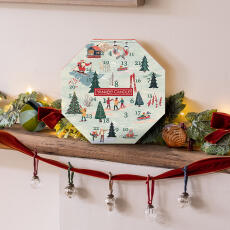 Yankee Candle Adventskalender Kranz mit 24 Teelichtern &amp; 1 Teelichthalter