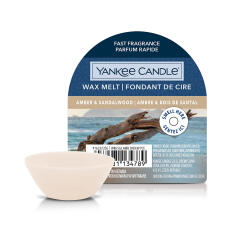 Yankee Candle Amber &amp; Sandalwood Wax Melt Duftwachs 22 g