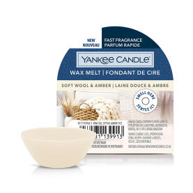 Yankee Candle Soft Wool & Amber Wax Melt Duftwachs 22 g