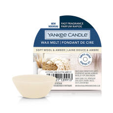 Yankee Candle Soft Wool &amp; Amber Wax Melt Duftwachs 22 g