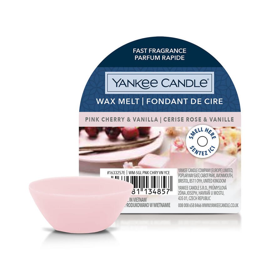 Yankee Candle Pink Cherry &amp; Vanilla Wax Melt Duftwachs 22 g