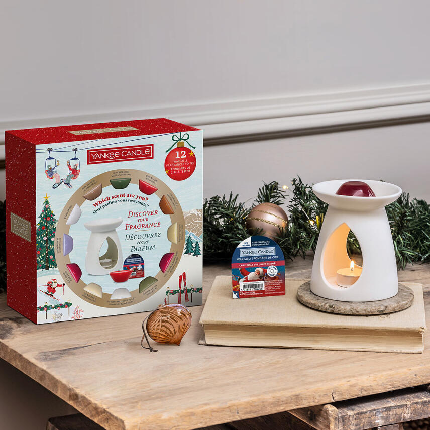 Yankee Candle Duftlampe &amp; 12 Wax Melts Geschenkset