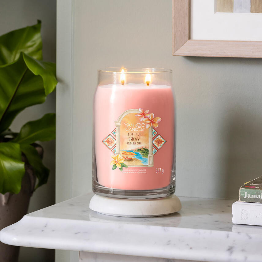 Yankee Candle Capri Glow Signature Duftkerze Gro&szlig;es Glas 567 g