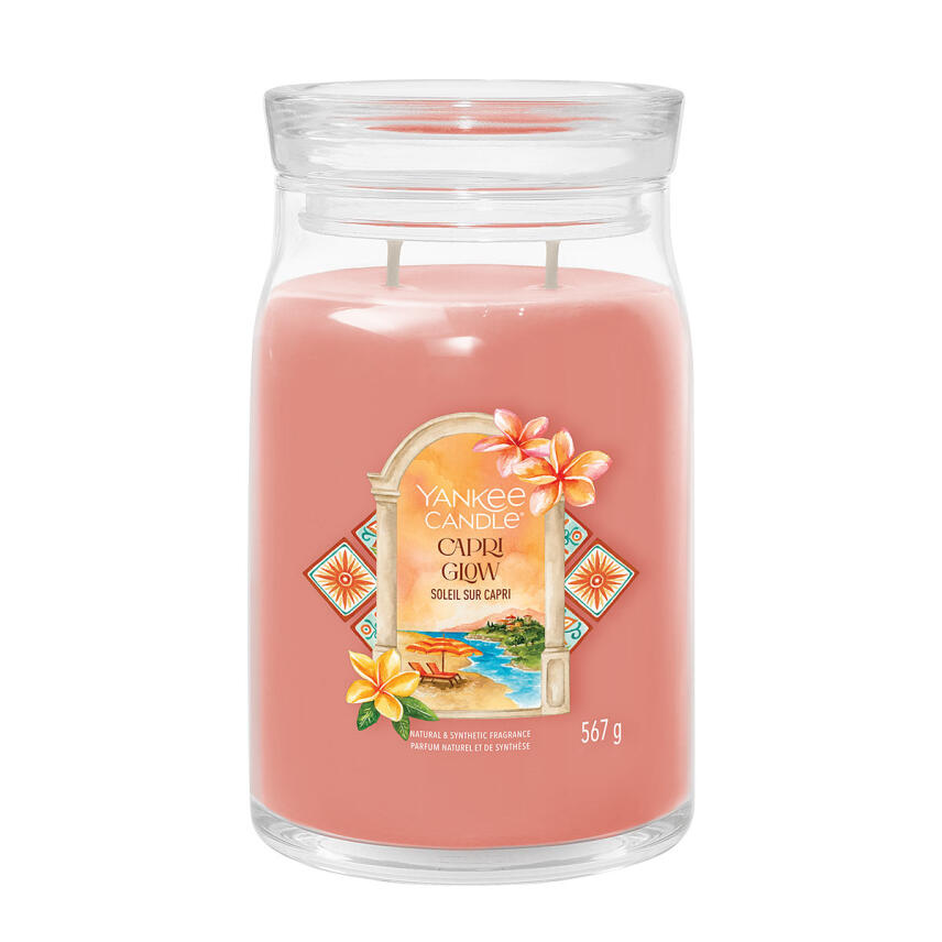 Yankee Candle Capri Glow Signature Duftkerze Gro&szlig;es Glas 567 g