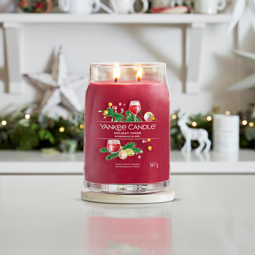 Yankee Candle Holiday Cheer Signature Duftkerze Gro&szlig;es Glas 567 g