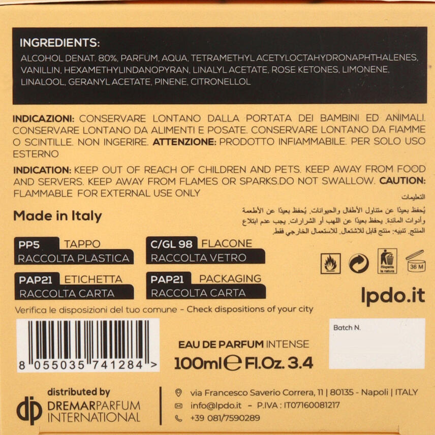 LPDO Secret Tonka Eau de Parfum Intense 100ml