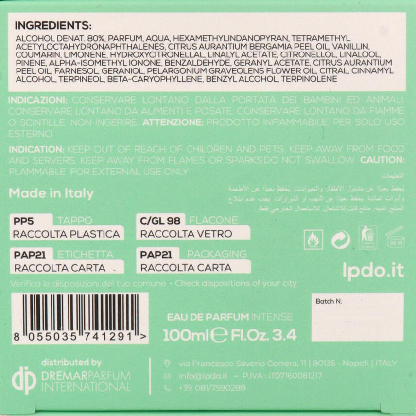 LPDO Pistachio Bon Bon Eau de Parfum Intense 100ml