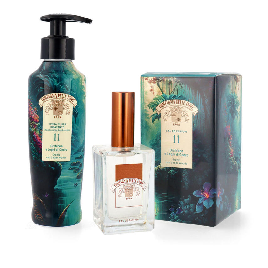Compagnia delle Indie 11 Orchidea e Legni di Cedro Set Eau de Parfum 75 ml &amp; K&ouml;rpercreme 250 ml