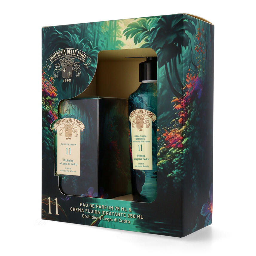 Compagnia delle Indie 11 Orchidea e Legni di Cedro Set Eau de Parfum 75 ml &amp; K&ouml;rpercreme 250 ml