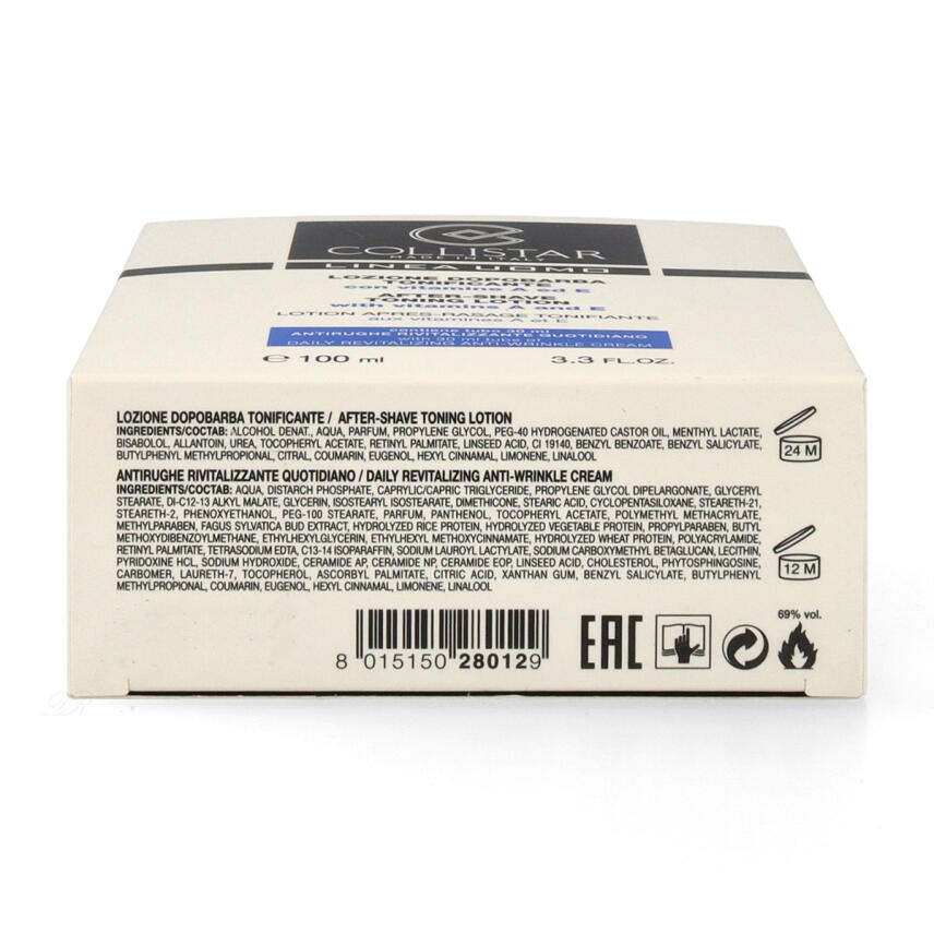 Collistar Tonic Lotion After Shave mit Vitamin A und E 100ml
