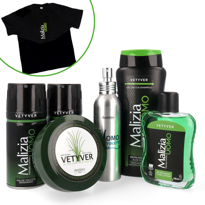 Malizia Uomo Vetyver &amp; dambiro men Set