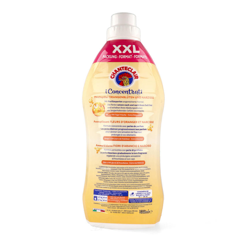Chante Clair Weichsp&uuml;ler Konzentrat Fiori di Arancio e Narciso 1800ml - 90 Waschg&auml;nge
