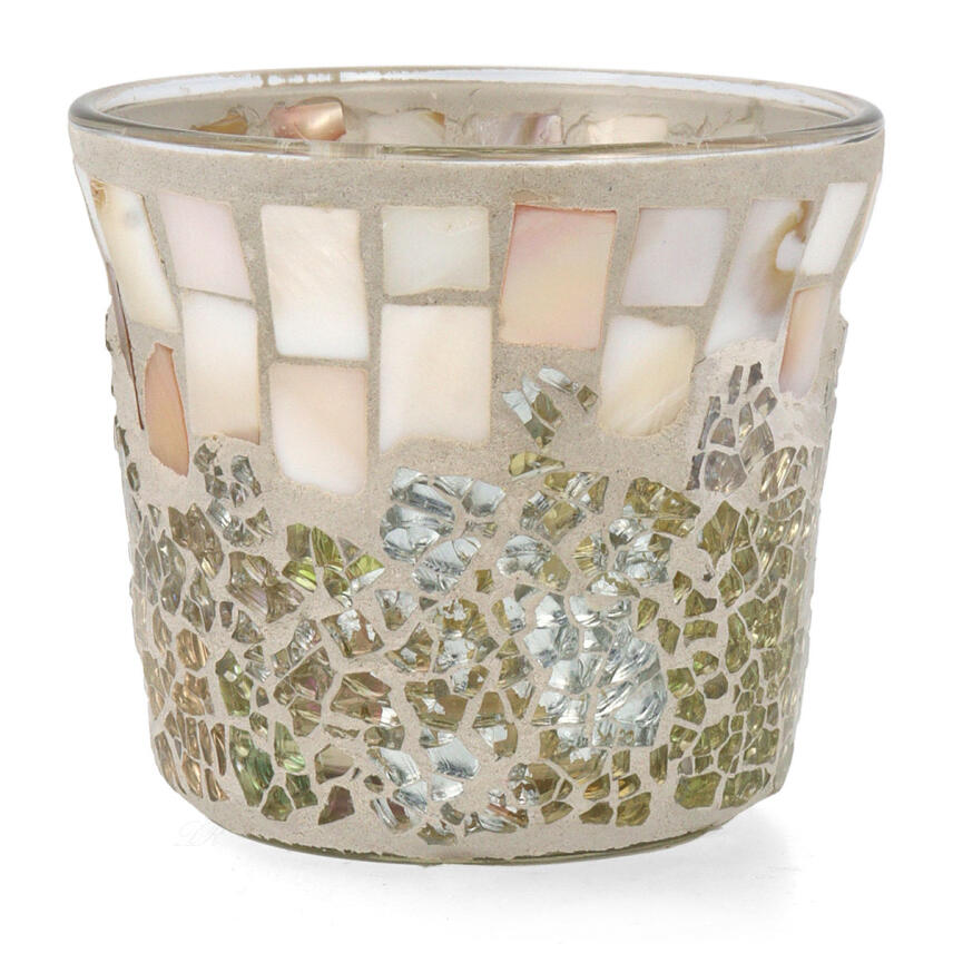 Yankee Candle Gold &amp; Pearl Crackle Teelichthalter