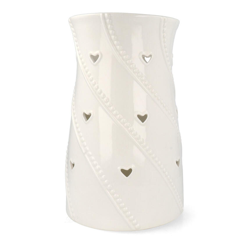 Yankee Candle White Heart Windlicht Gro&szlig;