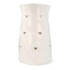 Yankee Candle White Heart Windlicht Gro&szlig;