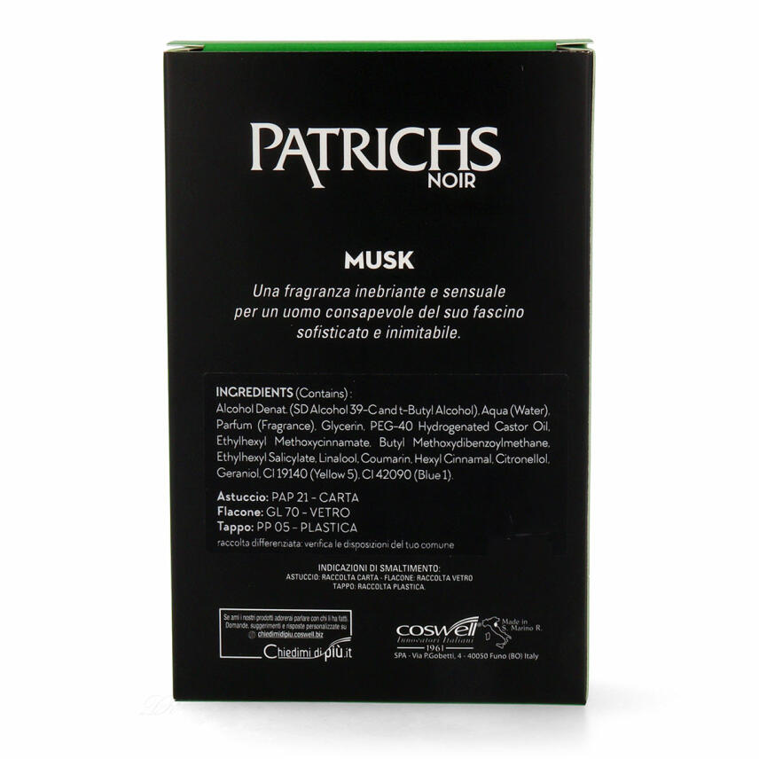 PATRICHS NOIR Musk - aftershave 75ml