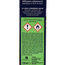 Paglieri Felce Azzurra Aria Casa Raumduft Diffusor Bambus &amp; Lotusbl&uuml;te 120 ml