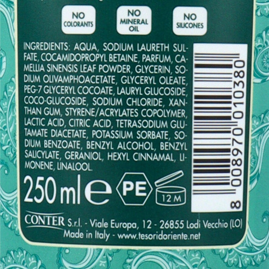 Tesori d Oriente GREEN TEA  aromatic shower cream 250 ml