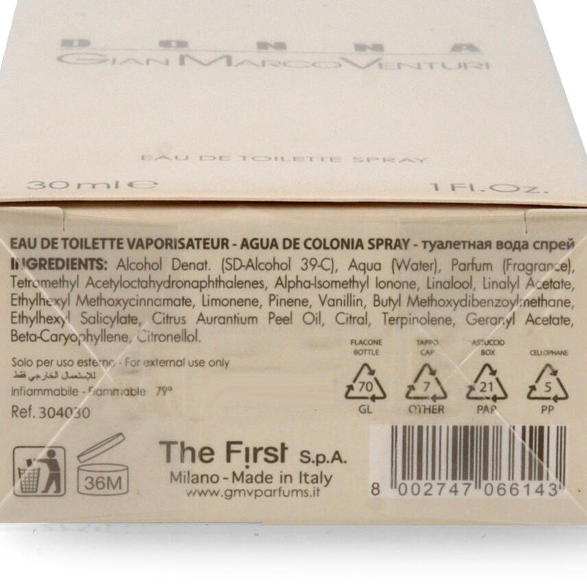 Gian Marco Venturi Donna Eau de Toilette 30 ml vapo