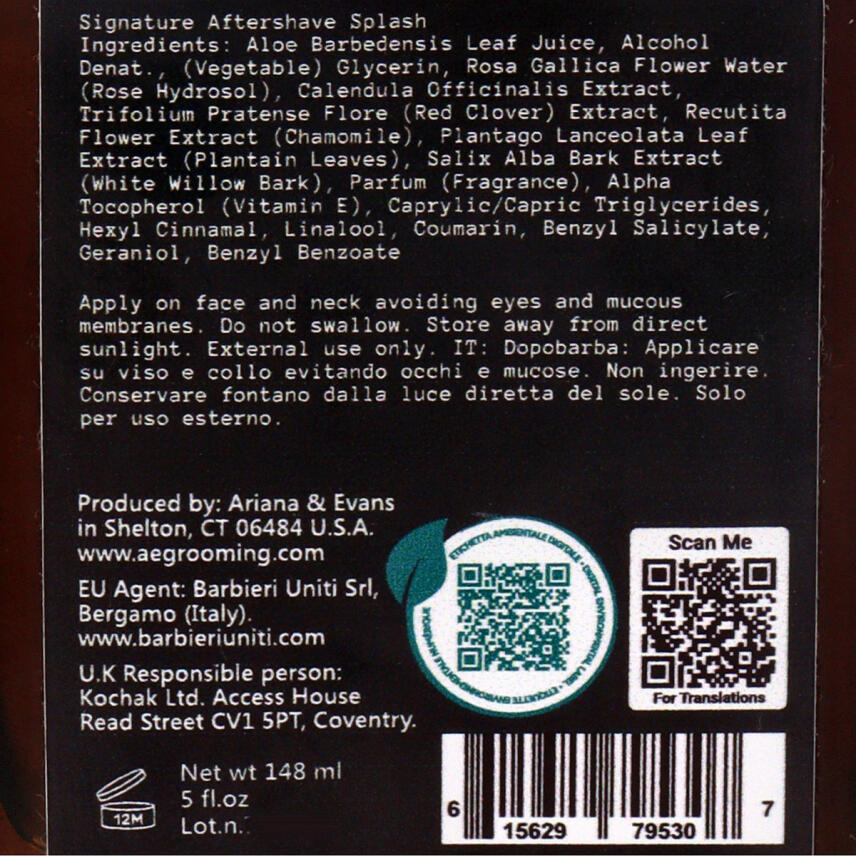 Ariana &amp; Evans After Shave Signature 148 ml