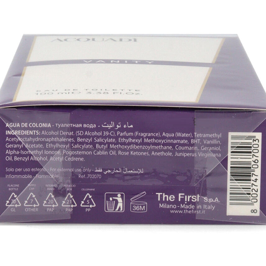 Acquadi Vanity Eau de Toilette f&uuml;r Damen 100ml vapo