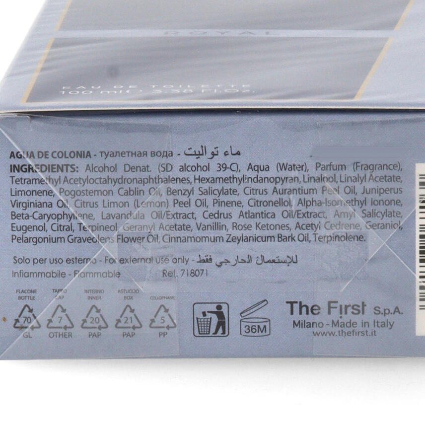 Acquadi Royal Eau de Toilette f&uuml;r Herren 100 ml vapo