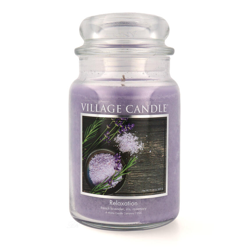 Village Candle Relaxation Duftkerze Gro&szlig;es Glas 602 g