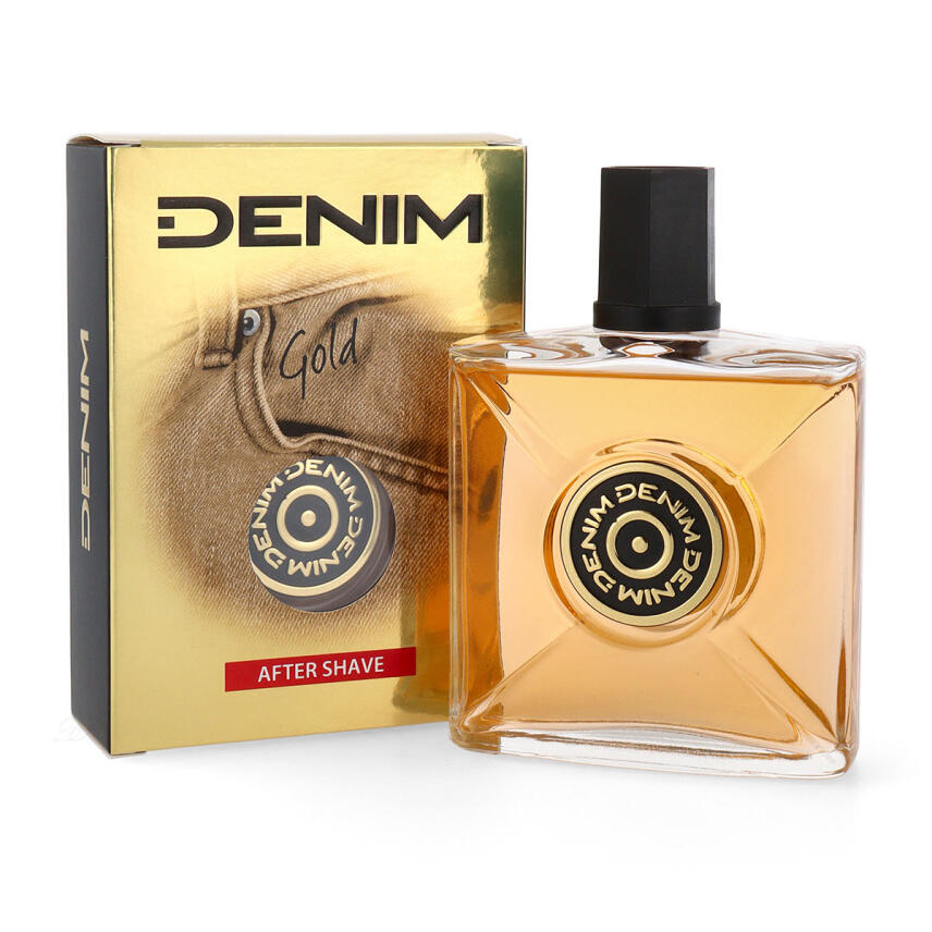 DENIM Gold Geschenk Set After Shave, Duschgel &amp; Trimmer