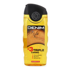 DENIM Gold Geschenk Set After Shave, Duschgel &amp; Trimmer