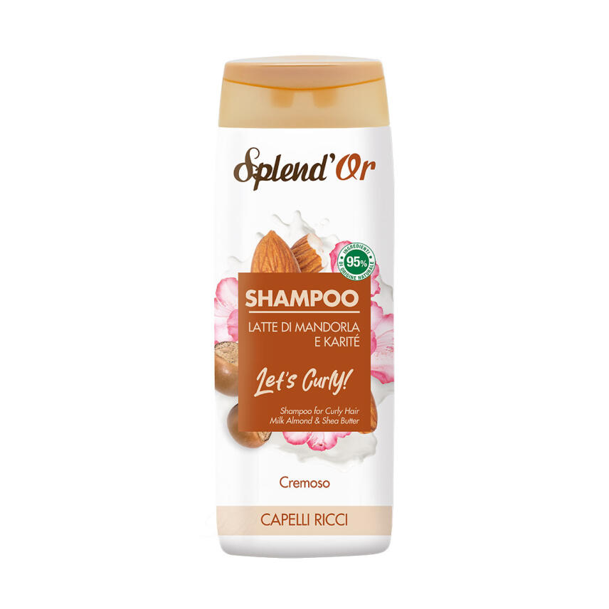 SplendOr Shampoo Mandelmilch &amp; Karit&eacute; f&uuml;r lockiges Haar 300 ml