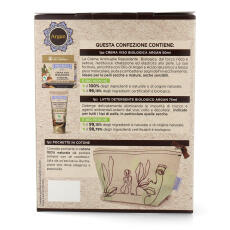 I Provenzali Geschenkset Bio Gesichtscreme Argan 50 ml &amp; Reinigungsmilch 75 ml