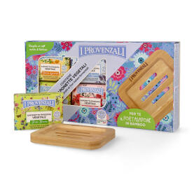 I Provenzali Geschenkset mit 5 Bio-Seifen und...